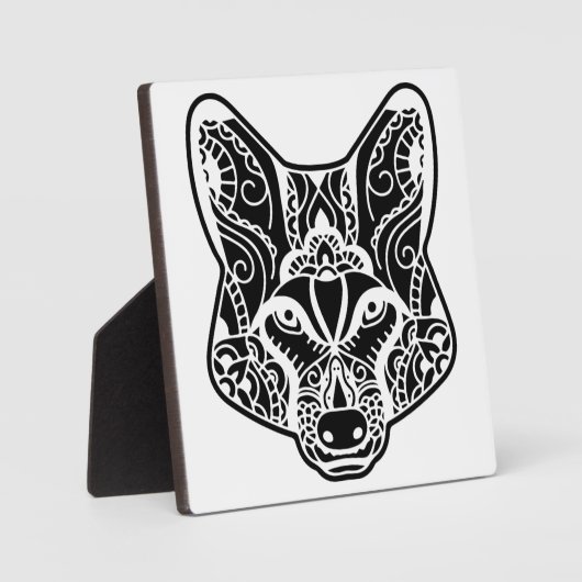 Tribal WOLF Fotoplatte (Vorderseite)