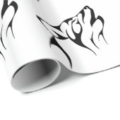 Tribal Wolf Geschenkpapier (Rolleneckpunkt)