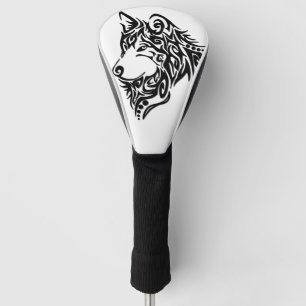 Tribal Wolf Golf Headcover