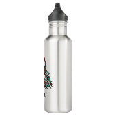 Tribal Wolf Howling Stainless Steel Water Flasche Edelstahlflasche (Rechts)