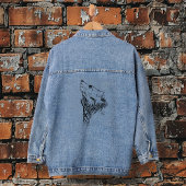 Tribal Wolf Jeansjacke