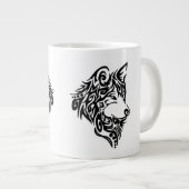 Tribal Wolf Jumbo-Tasse (Vorderseite Rechts)
