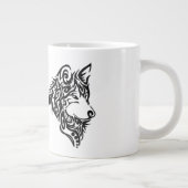 Tribal Wolf Jumbo-Tasse (Rechts)