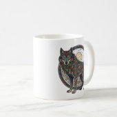 Tribal Wolf Kaffeetasse (VorderseiteRechts)
