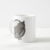 Tribal Wolf Kaffeetasse (Vorderseite Links)