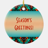 Tribal Wolf Keramik Ornament (Hinten)