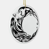 Tribal Wolf Keramikornament (Rechts)