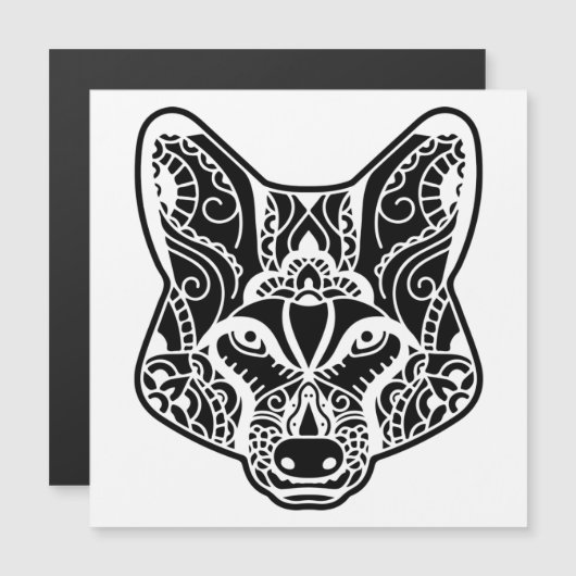 Tribal WOLF Magnetkarte (Vorne/Hinten)