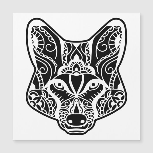 Tribal WOLF Magnetkarte (Vorderseite)