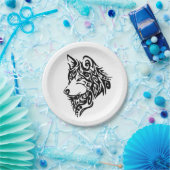 Tribal Wolf Pappteller (Party)