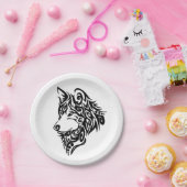 Tribal Wolf Pappteller (Party)