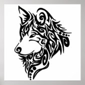Tribal Wolf Poster (Vorne)