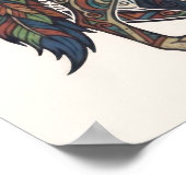 Tribal Wolf Poster (Ecke)