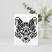 Tribal WOLF Postkarte (Stehend Vorderseite)