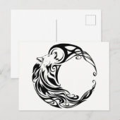 Tribal Wolf Postkarte (Vorne/Hinten)