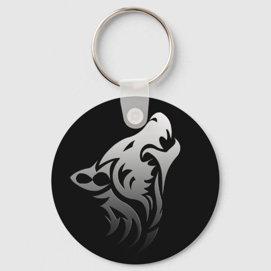Tribal Wolf Schlüsselanhänger (Vorderseite)