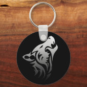 Tribal Wolf Schlüsselanhänger (Vorderseite)