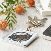 Tribal Wolf Schlüsselanhänger (Seite)