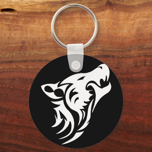 Tribal Wolf Schlüsselanhänger (Vorderseite)