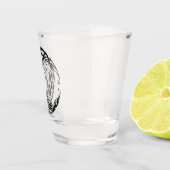 Tribal Wolf Schnapsglas (Rechts)