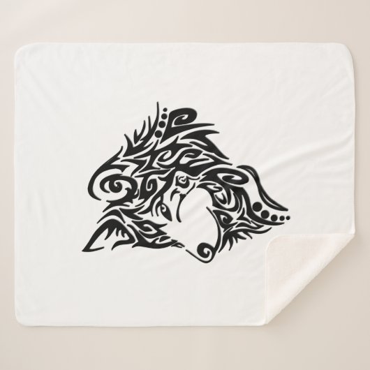Tribal Wolf Sherpadecke (Vorderseite (Horizontal))