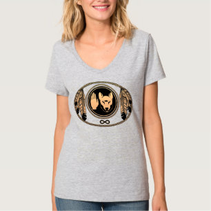 Tribal Wolf Shirt Metis Rebellion Lady's Tee Shirt