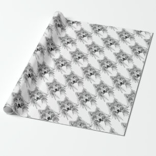 Tribal Wolf Spirit Geschenkpapier