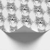 Tribal Wolf Spirit Geschenkpapier (Ecke)