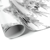 Tribal Wolf Spirit Geschenkpapier (Rolleneckpunkt)