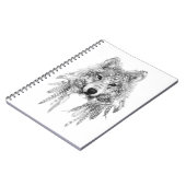 Tribal Wolf Spirit Notizblock (Linke Seite)