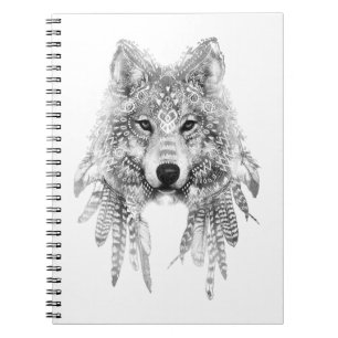 Tribal Wolf Spirit Notizblock