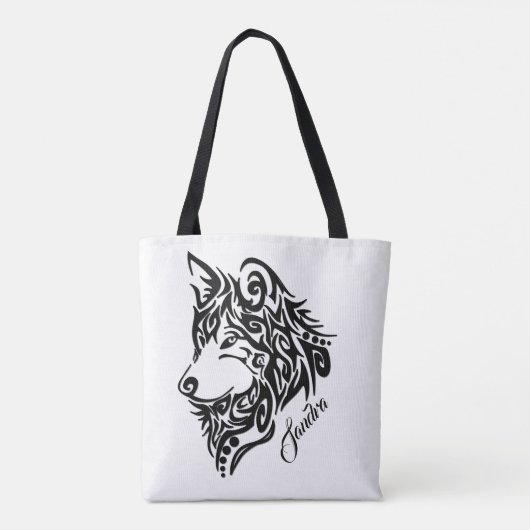 Tribal Wolf Tasche (Rückseite)