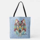 Tribal Wolf Tasche (Vorderseite)