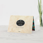 Tribal Wolf-Urlaubskarte Feiertagskarte (Rückseite)