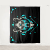 Tribal Wolf Wandteppich (Vorderseite)