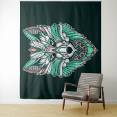 Tribal Wolf Wandteppich (Beispiel)