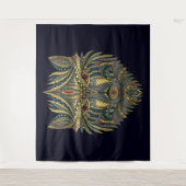 Tribal Wolf Wandteppich (Vorderseite)