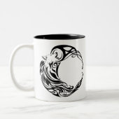 Tribal Wolf Zweifarbige Tasse (Links)