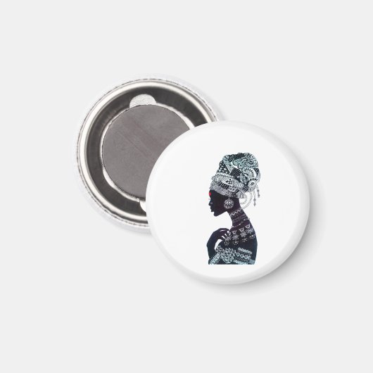 Tribal Women Magnet (Vorderseite/Rückseite)