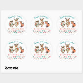 Tribal Woodland Animals Baby Shower Fevor Stickers (Blatt)