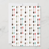 Tribal Woodland Animals Boho Baby Shower Einladung (Rückseite)