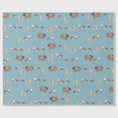 Tribal Woodland Animals Boy Baby Showday W Geschenkpapier (Flach)