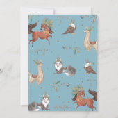 Tribal Woodland Animals Teepee Boy Baby Dusche Einladung (Rückseite)