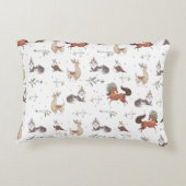 Tribal Woodland Animals Teepee Feathers Arrows Dekokissen (Rückseite)