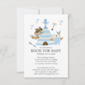 Tribal Woodland Wild One Baby Shower Book for Baby Einladung (Vorderseite)