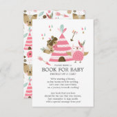 Tribal Woodland Wild One Baby Shower Book for Baby Einladung (Vorne/Hinten)
