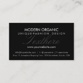 Tribal Zebra Muster Moderne Visitenkarten Visitenkarte (Rückseite)