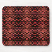 Tribal ZigZag Dreiecke auf Gradienten Dunkler Lach Mousepad (Vorne)