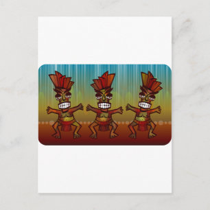 Tribalafrikanischer Tanz Postkarte