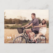 TRIBALARROWS PATTERN-FOTO SAVE THE DATE POSTCARD ANKÜNDIGUNGSPOSTKARTE (Vorderseite)